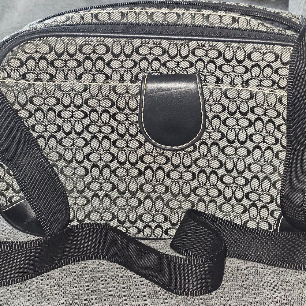 OKPTA BLACK AND GREY PURSE Medium AJUSTABLE STRAP Crossbody Bag - Picture 4 of 8